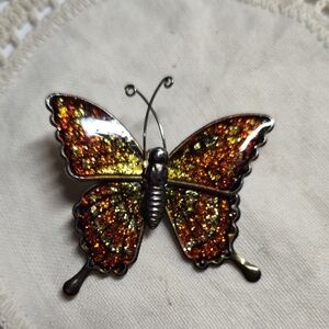 VTG Brass Made In Taiwan Butterfly Brooch